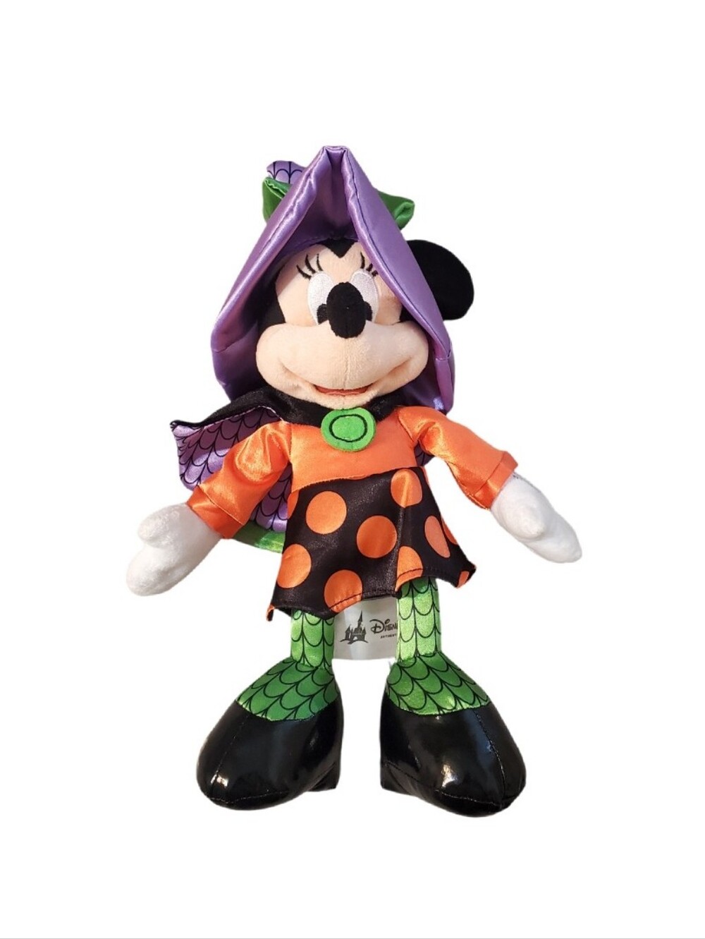 Disney Parks Minnie Mouse Halloween Witch Costume Plush Figure